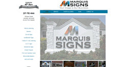 Desktop Screenshot of marquissigns.com